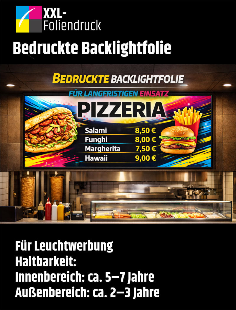 Backlit-Folie Digitaldruck | Leuchtkasten & City-Light Poster Druck